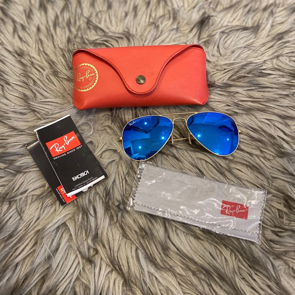 Ray Ban UNISEX Aviator Flash Sunglasses